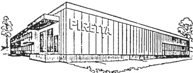 Piretta, tehdas