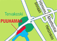 Tervakosken Puuhamaa: siijainti