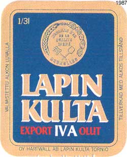 Lapin Kulta -olutetiketti